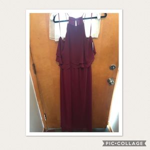 Burgundy dress